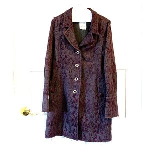 Free People Brocade Coat L
